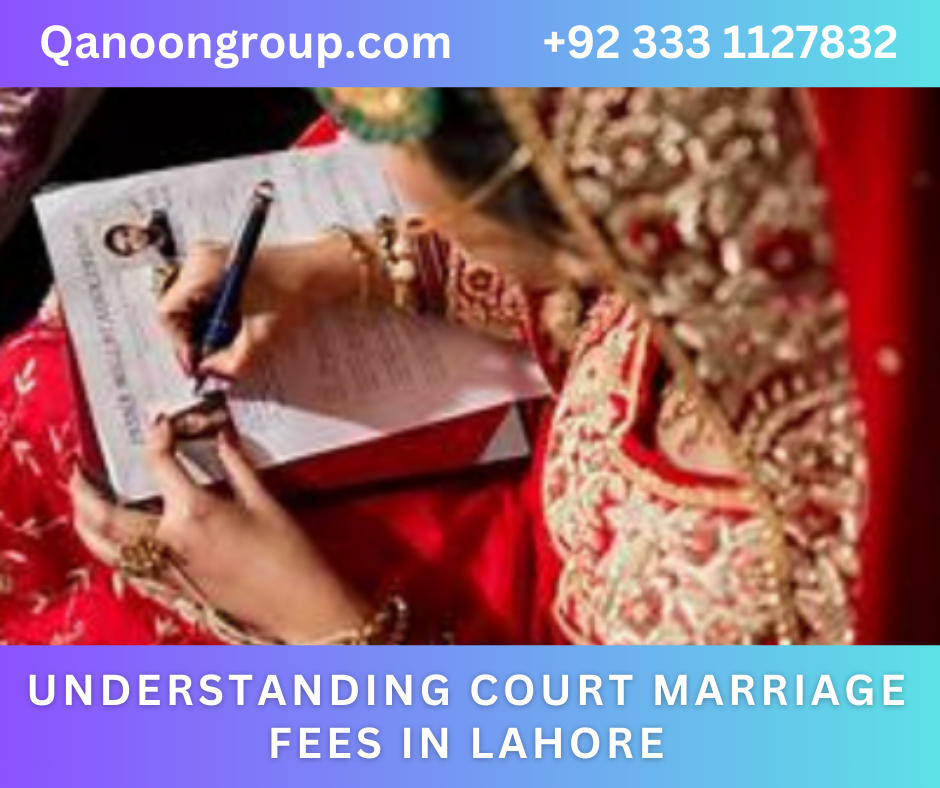 Court Marriage Fees Lahore