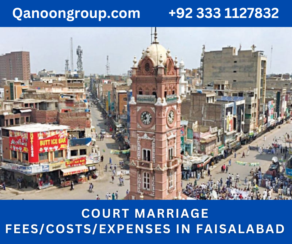 Court Marriage Fee Faisalabad