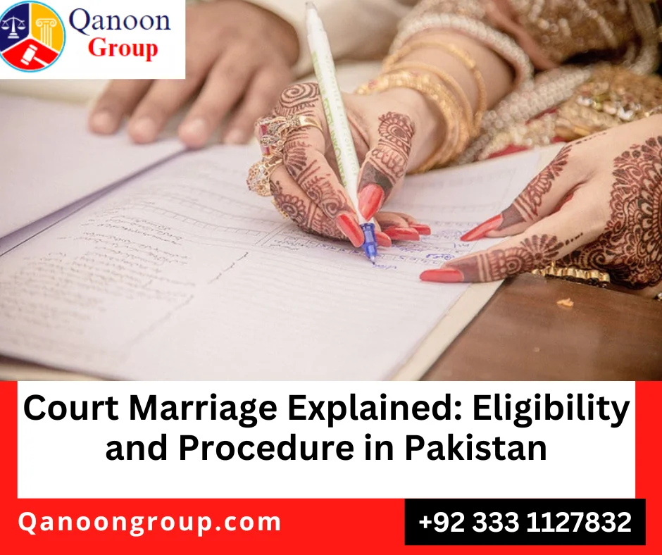 Legal requirements for court marriage, Nikah Nama Pakistan