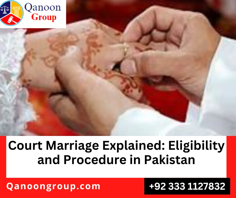 Court marriage documentation in Karachi