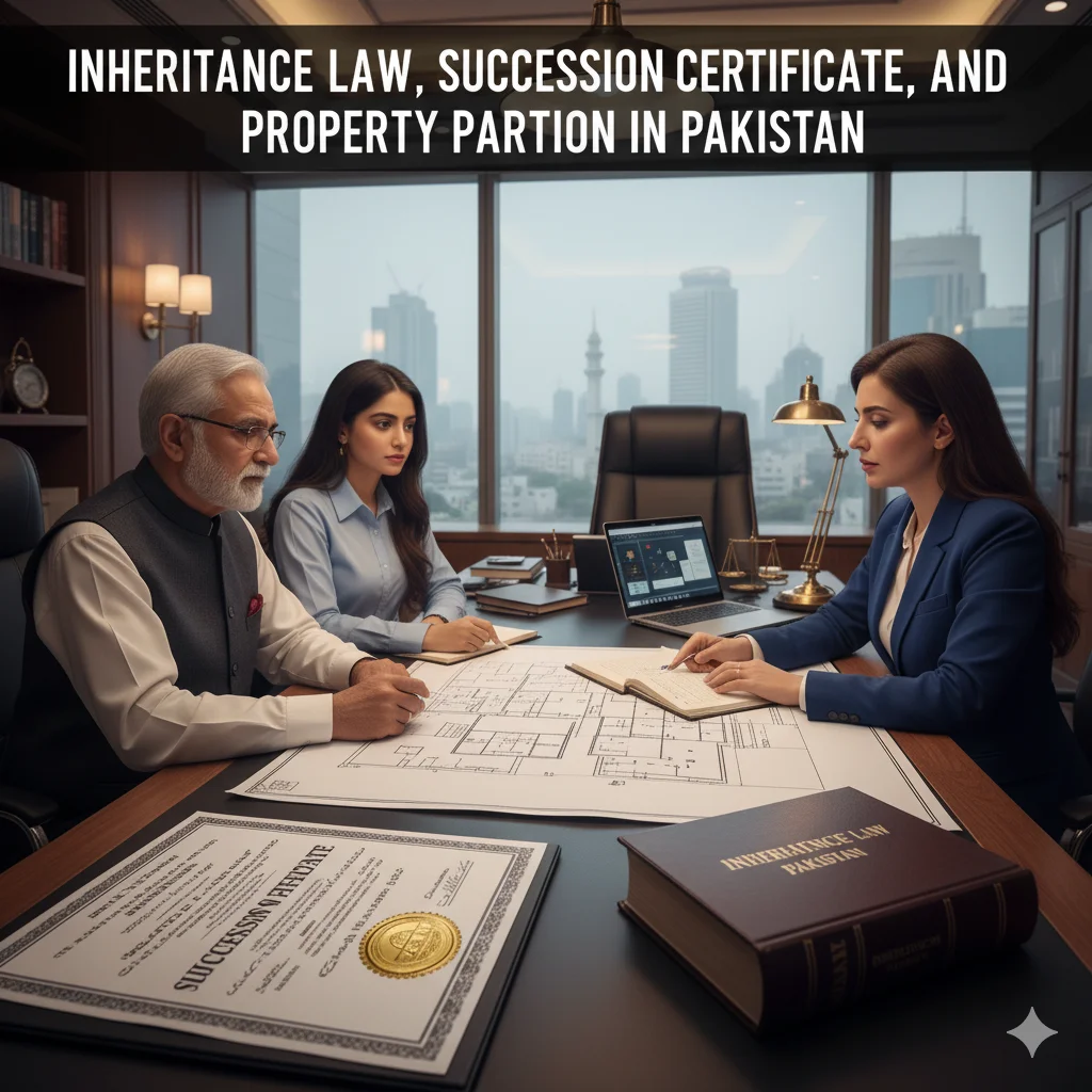 Inheritance and succession lawyers assisting family property disputes in Pakistan