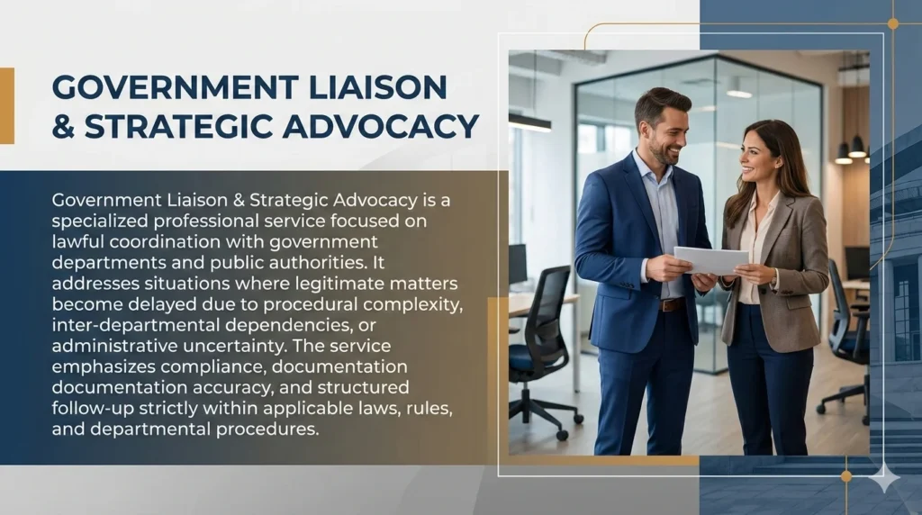 Government liaison services for regulatory approvals and ministry coordination in Pakistan